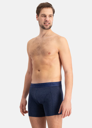 Bamboo Basics short 3 pack knitted boxer shorts grey blue jeans men