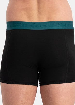 Bamboo Basics short 3 pack knitted boxer shorts teal men