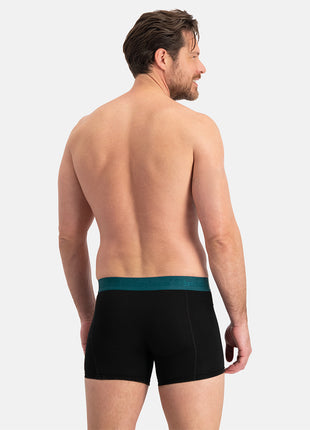 Bamboo Basics short 3 pack knitted boxer shorts teal men