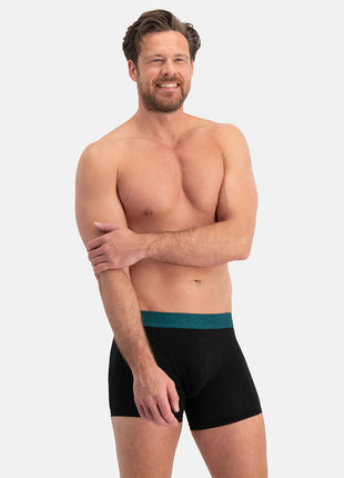 Bamboo Basics short 3 pack knitted boxer shorts teal men