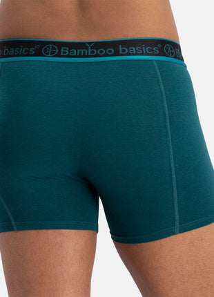 Bamboo Basics short 3 pack knitted boxer shorts teal men