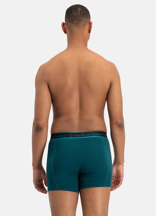 Bamboo Basics short 3 pack knitted boxer shorts teal men