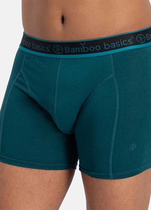 Bamboo Basics short 3 pack knitted boxer shorts teal men