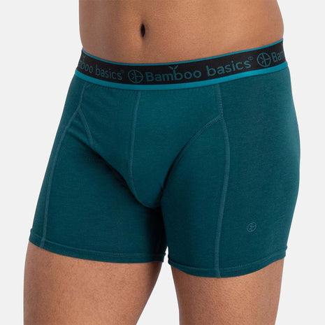Bamboo Basics short 3 pack knitted boxer shorts teal men