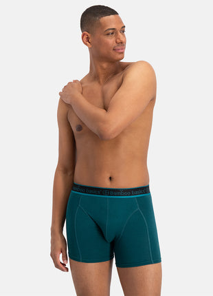 Bamboo Basics short 3 pack knitted boxer shorts teal men