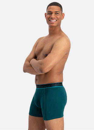 Bamboo Basics short 3 pack knitted boxer shorts teal men