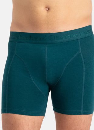 Bamboo Basics short 3 pack knitted boxer shorts teal men