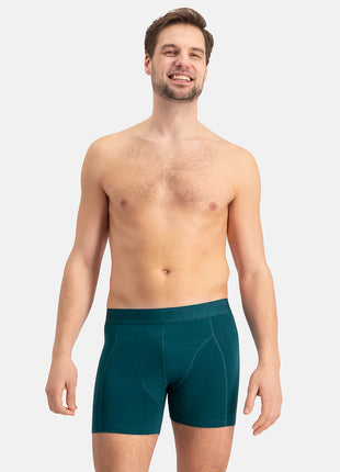 Bamboo Basics short 3 pack knitted boxer shorts teal men