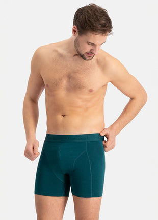 Bamboo Basics short 3 pack knitted boxer shorts teal men