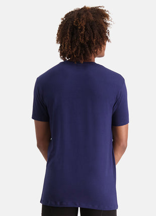 Bamboo Basics t-shirt ronde hals 2 pack knitted r-neck t-shirt blue heren