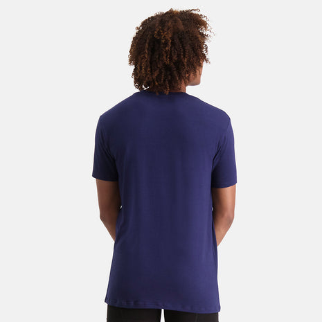 Bamboo Basics t-shirt ronde hals 2 pack knitted r-neck t-shirt blue heren