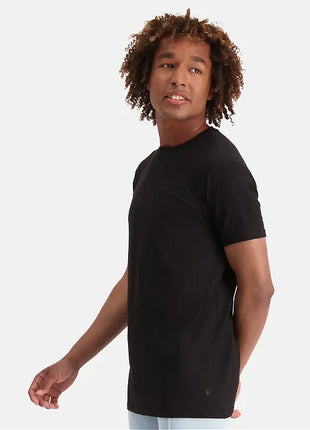 Bamboo Basics t-shirt long fit round neck 2 pack optical white men