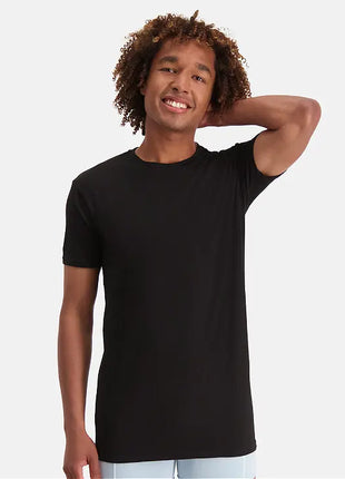 Bamboo Basics t-shirt long fit round neck 2 pack optical white men