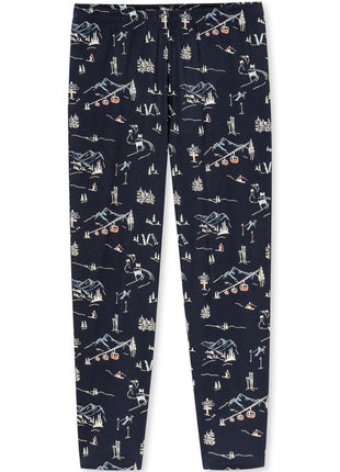 Pyjama long homme Schiesser Family bleu foncé