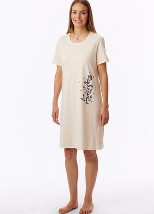 Robe de nuit femme Schiesser Uncover crème