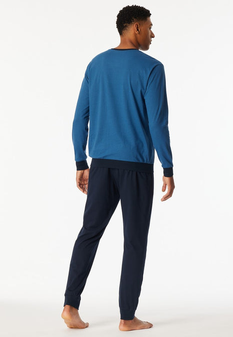 Schiesser men's long pajama bottoms Uncover Aquarium