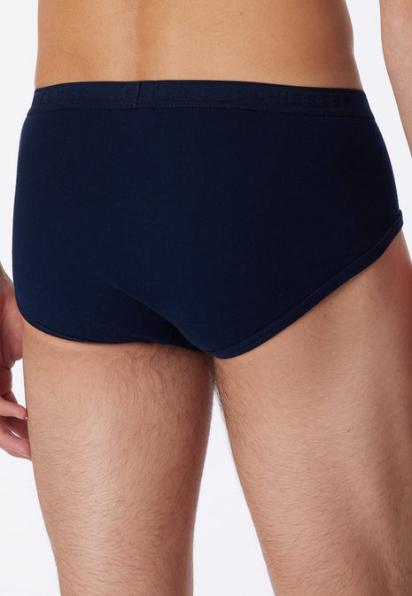Schiesser slip 2 pack original classics 1-1 rib sports briefs navy men