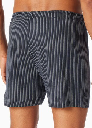 Schiesser lot de 2 boxers en coton biologique bleu pour homme