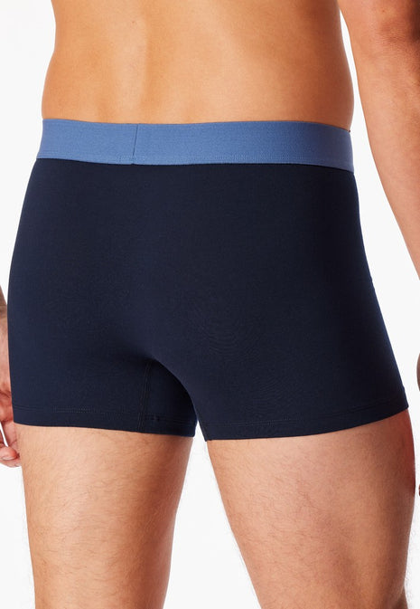 Lot de 3 boxers Schiesser 95/5 en coton bio bleu nuit pour homme