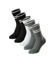Schiesser socks 5 pairs bluebird stay fresh socks black striped mixed men