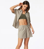 Schiesser pajama shorts selected premium olive women