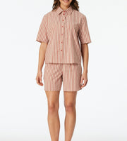 Schiesser pyjama pantalon court selected premium terracotta femmes