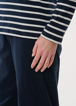 Schiesser pyjama lange broek casual essentials midnight blue dames 181756-804 Schiesser pyjama pantalon long casual essentials midnight blue femmes