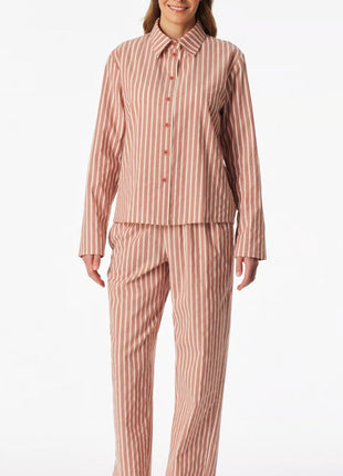Schiesser pyjama lange broek selected premium terracotta dames 183602-532 Schiesser pyjama pantalon long selected premium terracotta femmes