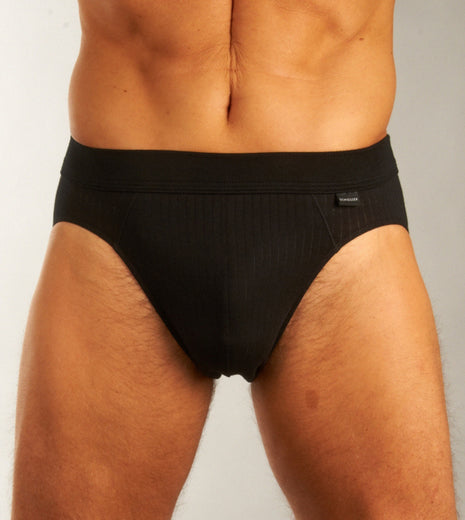 Schiesser slip 2 pack authentic 4-1 rib rio briefs black heren 105984-000 Schiesser slip lot de 2 authentic 4-1 rib rio briefs black hommes