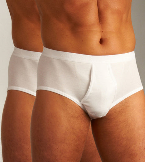 Schiesser slip 2 pack original classics 1-1 rib sports briefs white heren 005136-100 Schiesser slip lot de 2 original classics 1-1 rib sports briefs white hommes