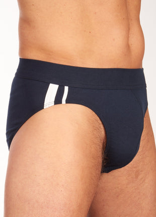Schiesser slip 3 pack 95/5 organic cotton rio briefs dark blue heren 173815-803 Schiesser slip lot de 3 95/5 organic cotton rio briefs dark blue hommes
