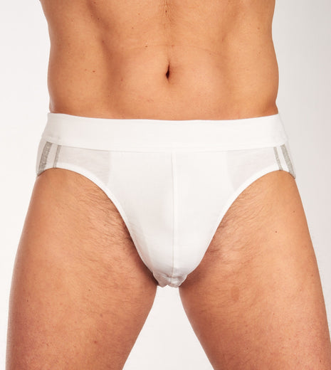 Schiesser slip 3 pack 95/5 organic cotton rio briefs white heren 173815-100 Schiesser slip lot de 3 95/5 organic cotton rio briefs white hommes