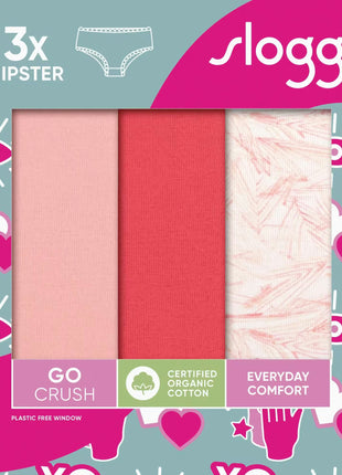 Sloggi 3 hipsters Go Crush red dames