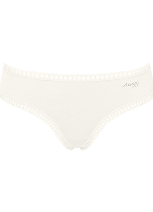 Sloggi 3 hipsters Go Crush silk white dames