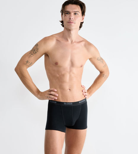 Sloggi short basic black heren