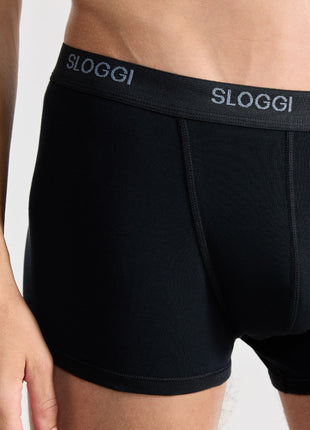 Sloggi short basic black heren