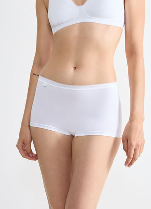 Sloggi short basic+ cotton white dames