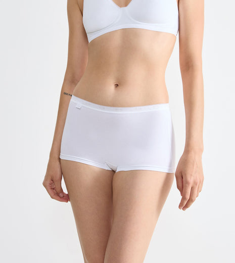 Sloggi short basic+ cotton white dames