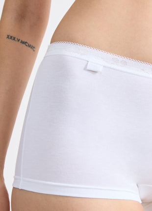 Sloggi short basic+ cotton white dames