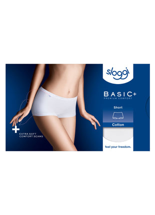 Sloggi short basic+ cotton white dames
