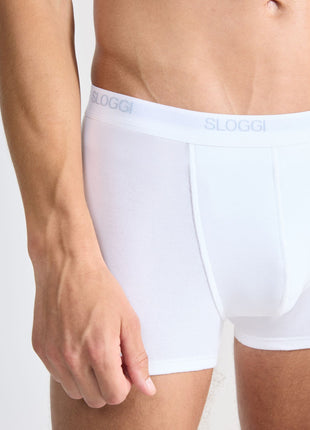 Sloggi short basic white heren