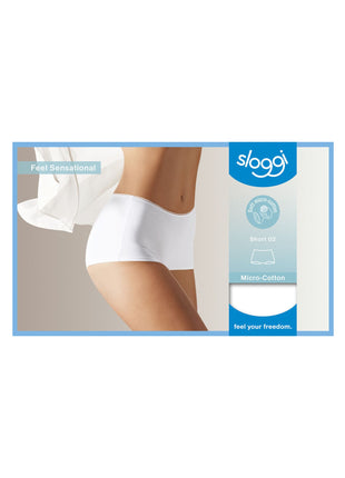 Sloggi short feel sensational white dames