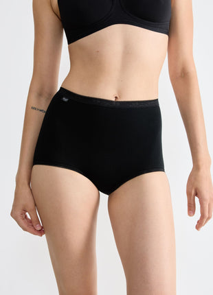 Sloggi slip basic+ maxi cotton black dames
