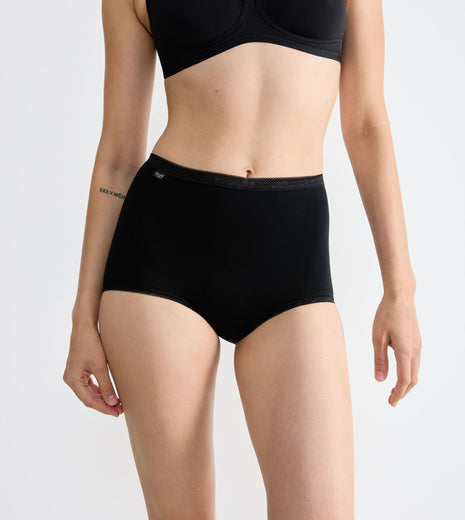 Sloggi slip basic+ maxi cotton black dames