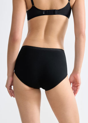 Sloggi slip basic+ midi cotton black dames