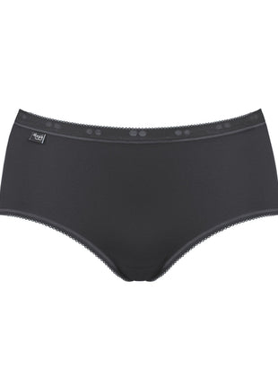 Sloggi slip basic+ midi cotton black dames