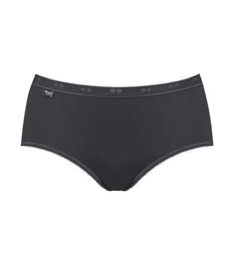 Sloggi slip basic+ midi cotton black dames