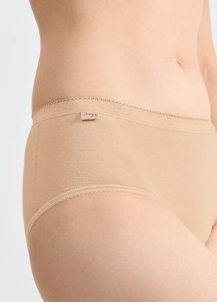 Sloggi slip basic+ midi cotton skin dames