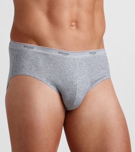 Sloggi slip basic midi grey heren