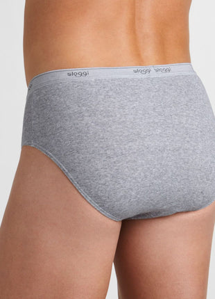 Sloggi slip basic midi grey heren